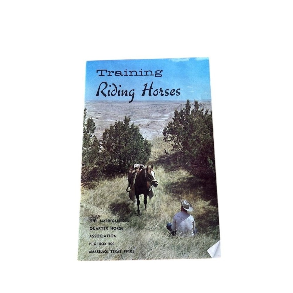 AQHA Training Riding Horses Booklet Unisex OS Blue Vintage Western Guide - Picture 8 of 11